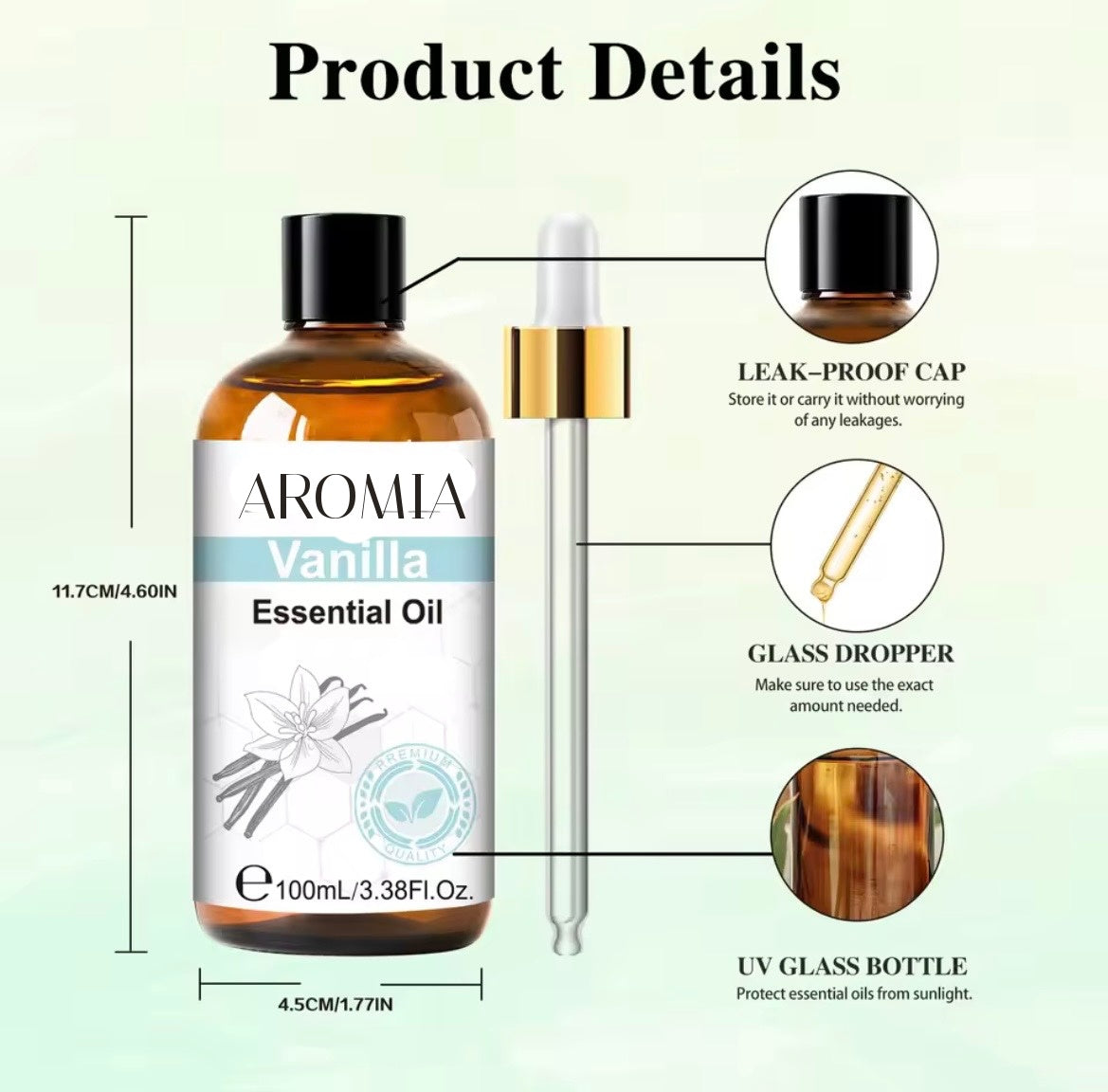 Pack Aromia Aceites Esenciales de Aromaterapia para Difusor– Lavanda&Vainilla(2x100ml)